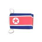 Nordkorea Fahnenkette 15 x 22 cm