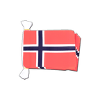 Norwegen Fahnenkette 15 x 22 cm