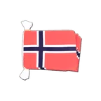 Norwegen Fahnenkette 15 x 22 cm