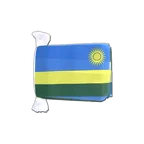 Ruanda Fahnenkette 15 x 22 cm
