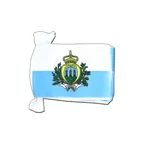 San Marino Fahnenkette 15 x 22 cm