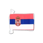 Serbien mit Wappen Fahnenkette 15 x 22 cm