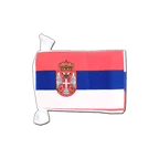 Serbia with crest Flag Bunting 6x9", 9 m