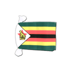 Guirlande fanion Zimbabwe - 15 x 22 cm