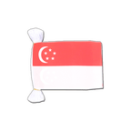Singapur Fahnenkette 15 x 22 cm