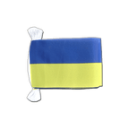Ukraine Fahnenkette 15 x 22 cm