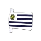 Uruguay Fahnenkette 15 x 22 cm