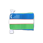 Ouzbékistan Guirlande fanion 15 x 22 cm
