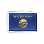 Drapeau avec cordelettes Montana 20 x 30 cm