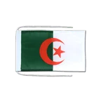 Drapeau avec cordelettes Algérie 20 x 30 cm