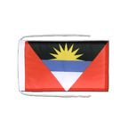 Antigua et Barbuda Drapeau avec cordelettes 20 x 30 cm