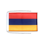Arménie Drapeau avec cordelettes 20 x 30 cm