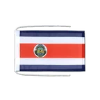 Drapeau avec cordelettes Costa Rica 20 x 30 cm