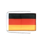 Drapeau avec cordelettes Allemagne 20 x 30 cm