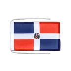 Drapeau avec cordelettes République dominicaine 20 x 30 cm