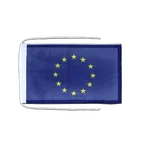 Drapeau avec cordelettes Union européenne UE 20 x 30 cm