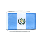 Guatemala Drapeau avec cordelettes 20 x 30 cm