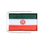 Drapeau avec cordelettes Iran 20 x 30 cm