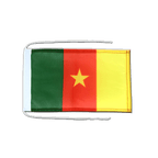 Cameroun Drapeau avec cordelettes 20 x 30 cm