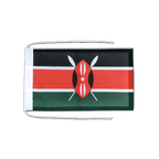 Kenya Drapeau avec cordelettes 20 x 30 cm