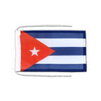Cuba - Drapeau avec cordelettes 20 x 30 cm