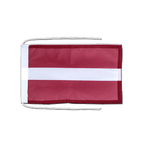 Latvia Flag with ropes 8x12"