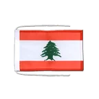 Drapeau avec cordelettes Liban 20 x 30 cm