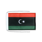 Royaume de Libye 1951-1969 Symbole des Opposants Drapeau avec cordelettes 20 x 30 cm