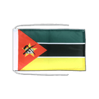 Mozambique Drapeau avec cordelettes 20 x 30 cm