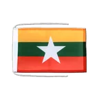 Myanmar new Flag with ropes 8x12"