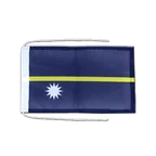 Nauru Flag with ropes 8x12"