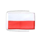 Poland Flag with ropes 8x12"