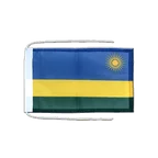 Rwanda Flag with ropes 8x12"