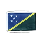 Drapeau avec cordelettes Îles Salomon 20 x 30 cm