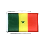 Drapeau avec cordelettes Sénégal 20 x 30 cm