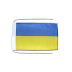 Ukraine Drapeau avec cordelettes 20 x 30 cm