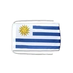 Drapeau avec cordelettes Uruguay 20 x 30 cm