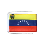 Venezuela 8 Etoiles Drapeau avec cordelettes 20 x 30 cm