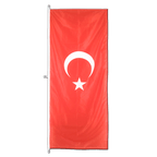 Türkei Hochformat Flagge 80 x 200 cm