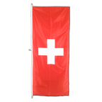 Schweiz Hochformat Flagge 80 x 200 cm