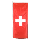 Schweiz Hochformat Flagge 80 x 200 cm