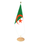 Algeria Large Table Flag 12x18", wooden