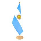 Argentina Large Table Flag 12x18", wooden