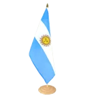 Grand drapeau de table Argentine 30 x 45 cm, bois