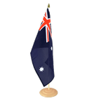 Grand drapeau de table Australie - 30 x 45 cm, bois