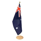 Grand drapeau de table Australie 30 x 45 cm, bois