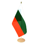 Bulgarie Grand drapeau de table 30 x 45 cm, bois
