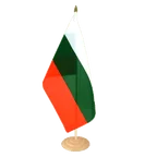 Grand drapeau de table Bulgarie 30 x 45 cm, bois
