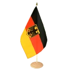 Grand drapeau de table Allemagne Dienstflagge 30 x 45 cm, bois