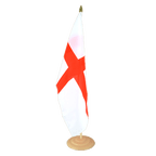 Angleterre St. George Grand drapeau de table 30 x 45 cm, bois